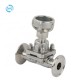 Forged Stainless Steel 316L Manual Tri-Clamp Straight Type Diaphragm Valve